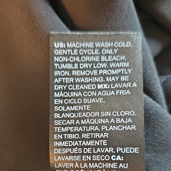 White House Black Market Black Top with White Accents - Picture 9 of 9